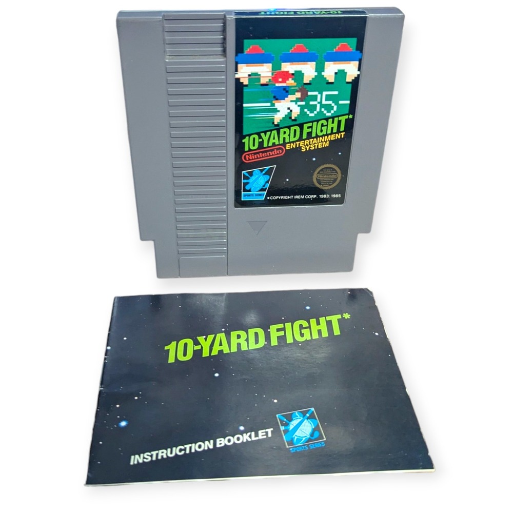 10-Yard Fight Nintendo NES Game Cartridge w/ Manual Sports Series 1985 Authentic